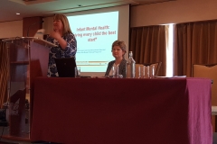 Anne Genockey, An Cosan and Chair of CDIs ATTI committee opens the seminar on infant mental health.