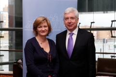 Marian Quinn, CDI CEO, with Alex White, TD, Minister for State, at CDIs seminar on primary care service delivery