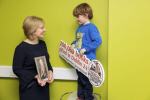 Elliott aged 4, with Dr Marion Gillooly